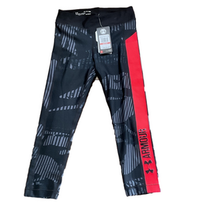 Under Armour Black and Red Graphic Leggings